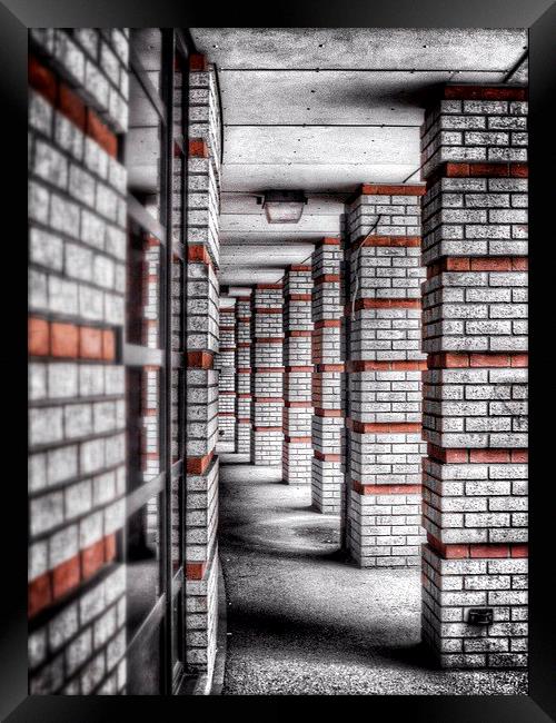  Brick Column  Framed Print by Scott Anderson