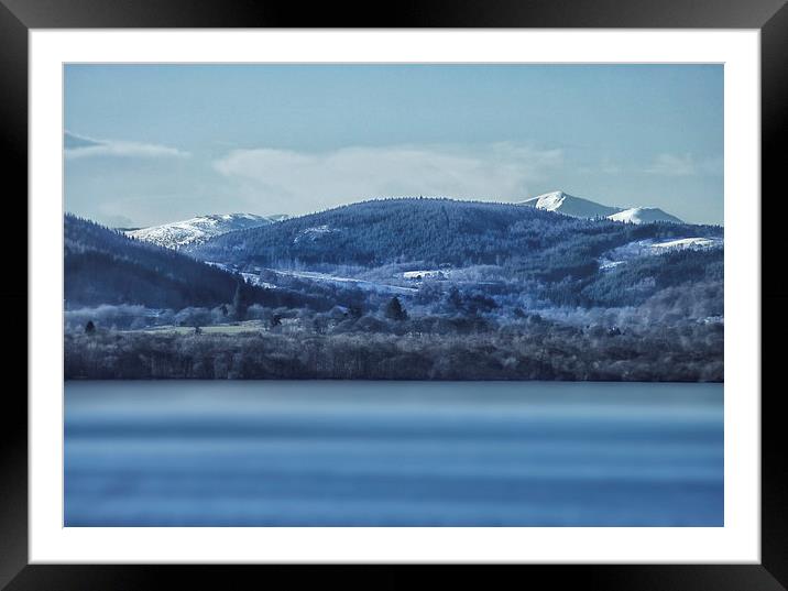 Loch Ness Blues Framed Mounted Print by Jacqi Elmslie