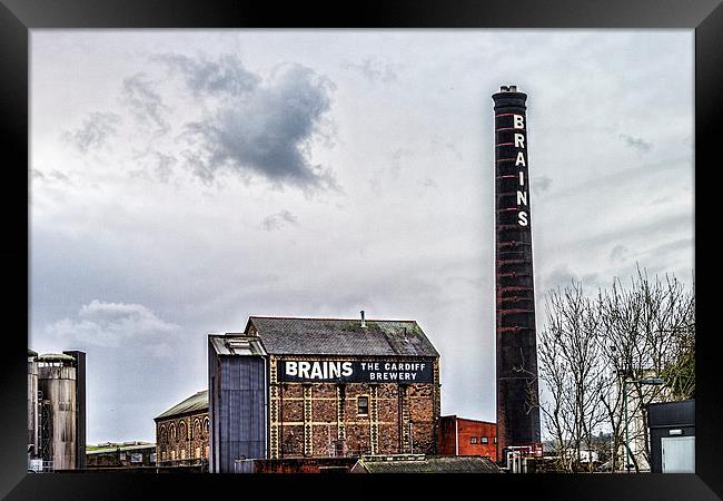 The Iconic Brains Brewery in Cardiff Framed Print by Steve Purnell