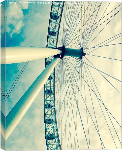  London eye  Canvas Print by Carrie-Anne Young