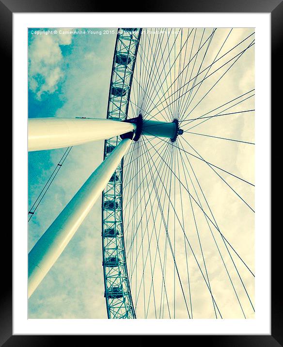  London eye  Framed Mounted Print by Carrie-Anne Young