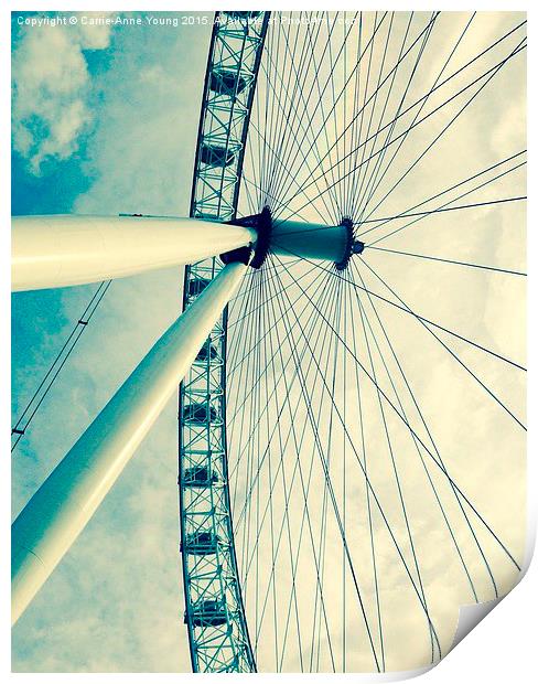  London eye  Print by Carrie-Anne Young