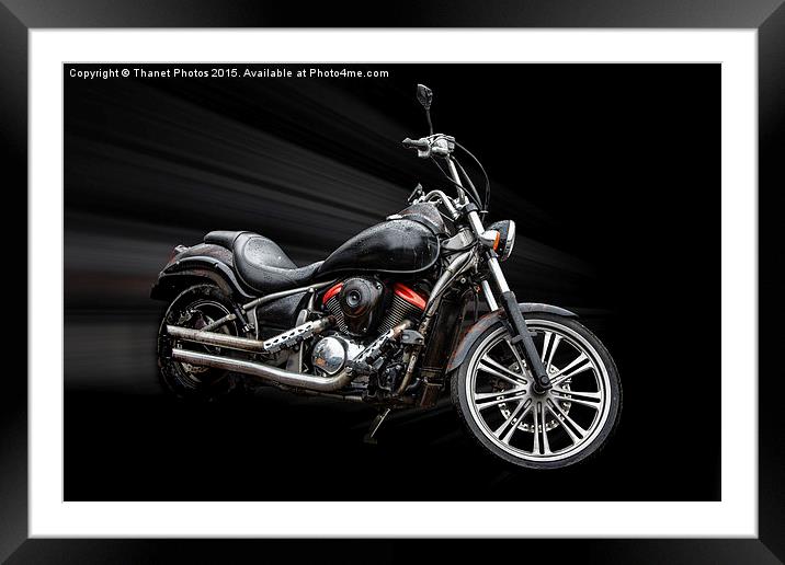  Custom motor bike Framed Mounted Print by Thanet Photos