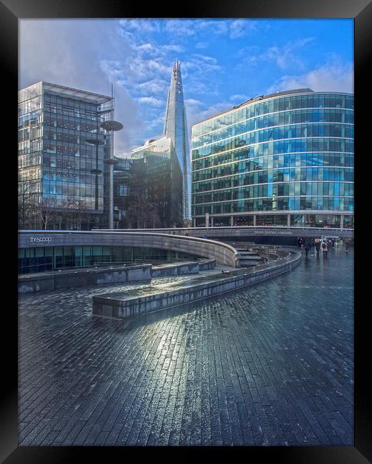  London Shard  Framed Print by Clive Eariss