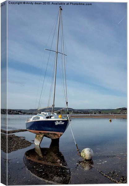  Waiting for the tide Canvas Print by Andy dean