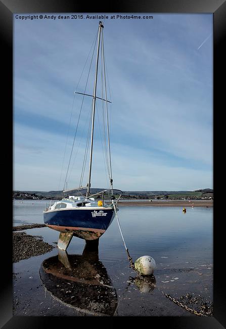  Waiting for the tide Framed Print by Andy dean