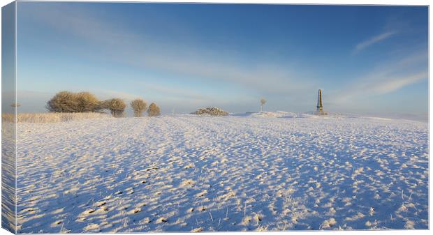  Werneth Low, Cheshire War Memorial Canvas Print by Andy McGarry