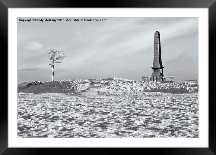  Werneth Low Landscape Framed Mounted Print by Andy McGarry