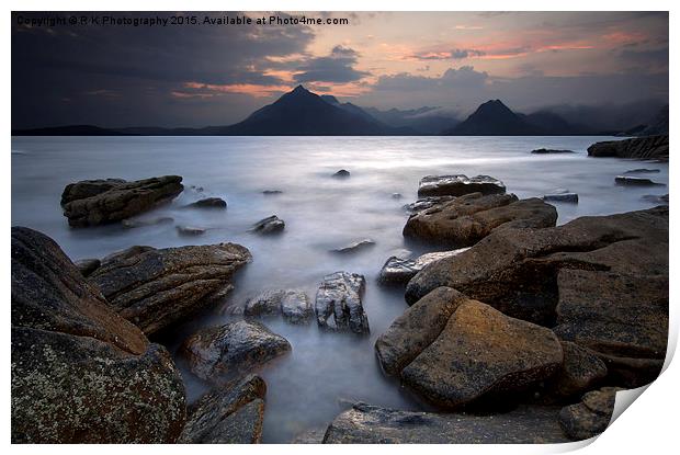  Elgol Print by R K Photography