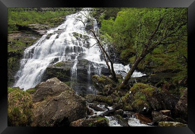  Steall Falls Framed Print by R K Photography