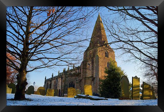 The Church of St Peter, Hope, Derbyshire  Framed Print by Darren Galpin