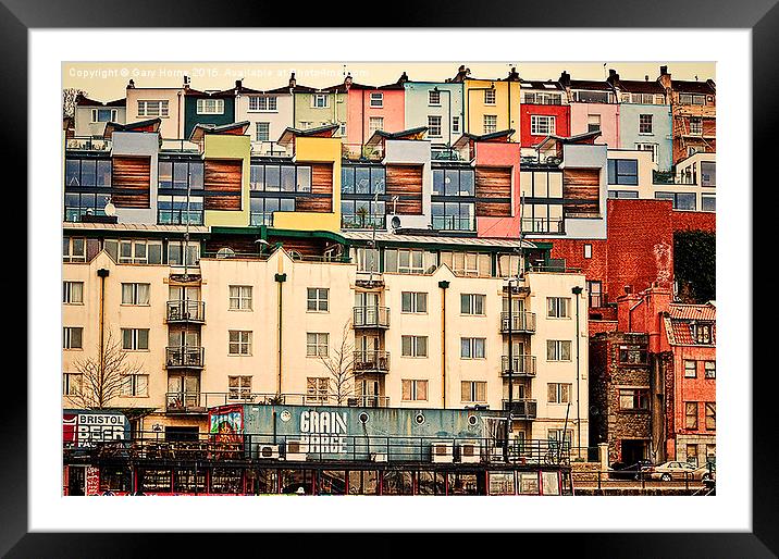  A View from the Bristol Harbour Framed Mounted Print by Gary Horne