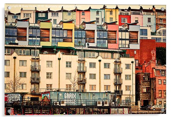  A View from the Bristol Harbour Acrylic by Gary Horne