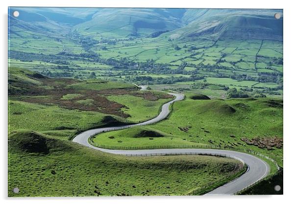  The long winding road Acrylic by Gerald Robinson