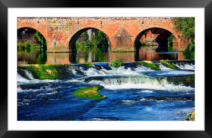  River Nith Framed Mounted Print by Gisela Scheffbuch