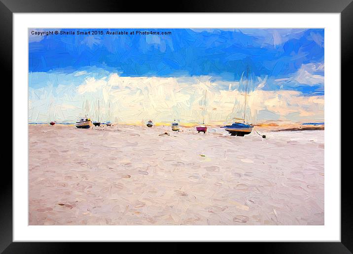  High and dry Framed Mounted Print by Sheila Smart