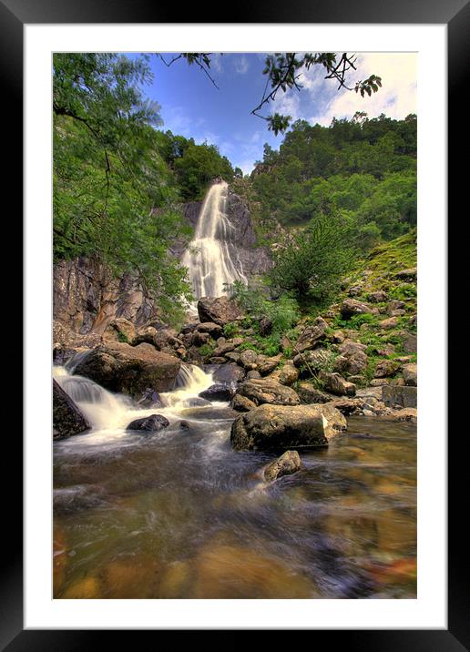 Aber Falls Framed Mounted Print by Gail Johnson