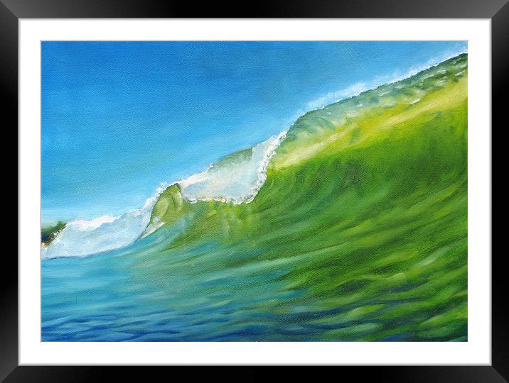 Summer Waves #1 Framed Mounted Print by Olivier Longuet