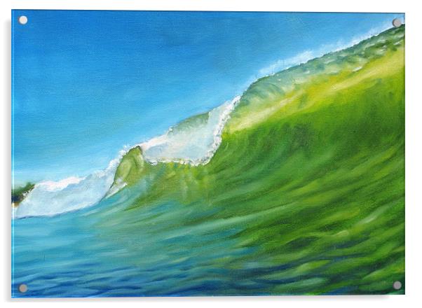 Summer Waves #1 Acrylic by Olivier Longuet