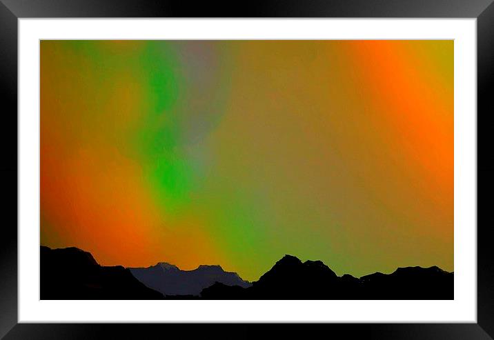  northern lites Framed Mounted Print by dale rys (LP)