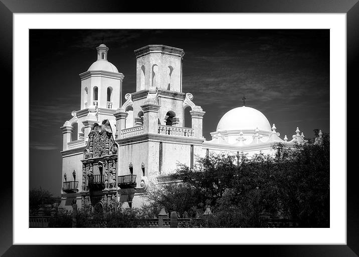 San Xavier del Bac Framed Mounted Print by Mary Lane