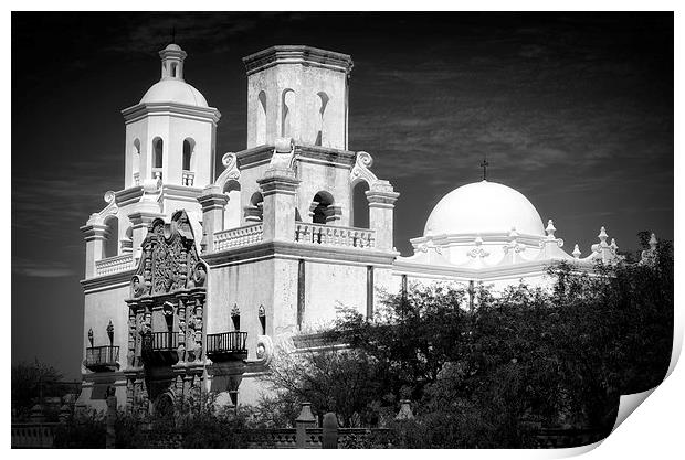 San Xavier del Bac Print by Mary Lane