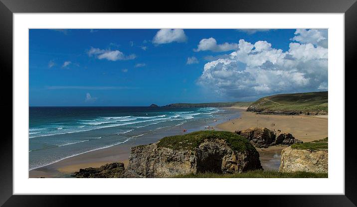  Perranporth Framed Mounted Print by David Wilkins