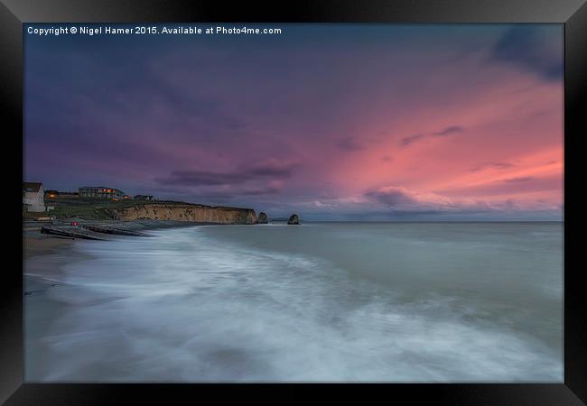 Freshwater Bay Framed Print by Wight Landscapes