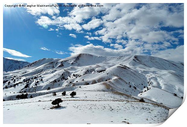  Winter beauty, Print by Ali asghar Mazinanian