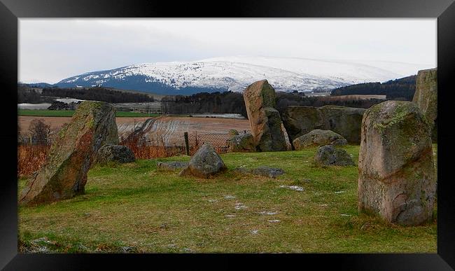  Tomnaverie Stone Circle Aberdeenshire Framed Print by ian jackson