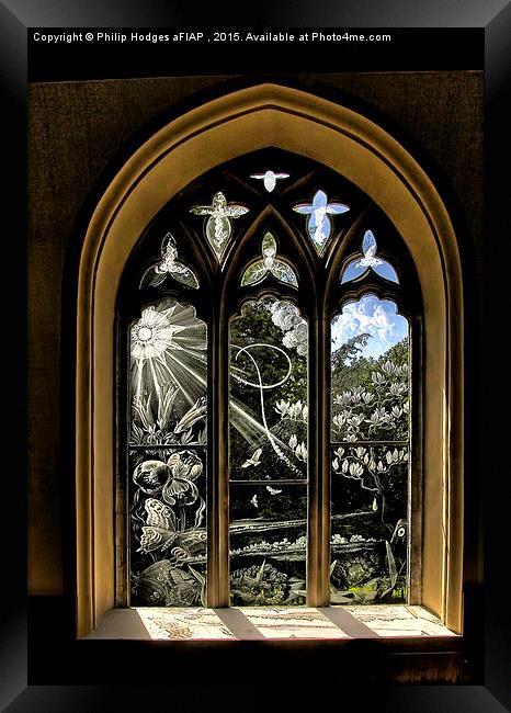 Church Window  Framed Print by Philip Hodges aFIAP ,