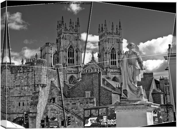   York city minster with Bootham bar Canvas Print by Robert Gipson