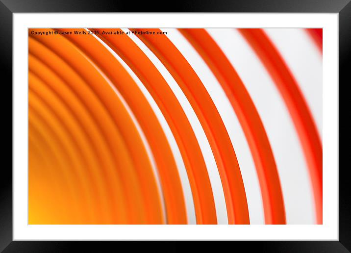  Red turns into orange Framed Mounted Print by Jason Wells