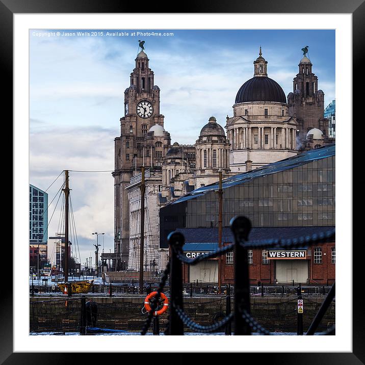  Liverpool's waterfront Framed Mounted Print by Jason Wells