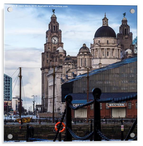  Liverpool's waterfront Acrylic by Jason Wells