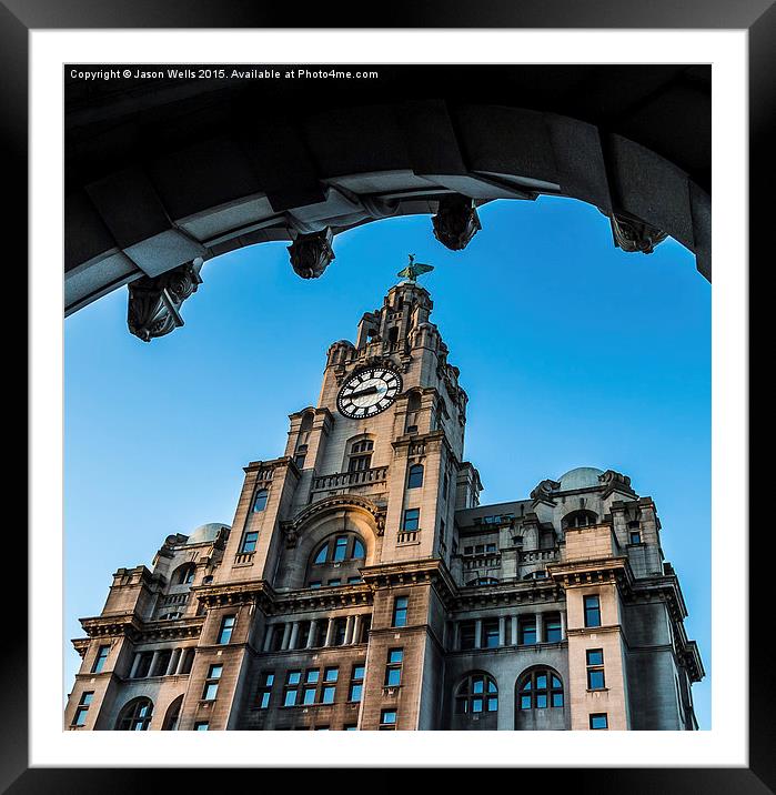  Framing the Royal Liver Building Framed Mounted Print by Jason Wells