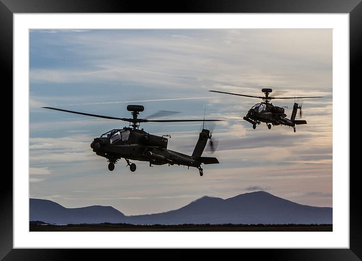  Apache hunter pair Framed Mounted Print by P H