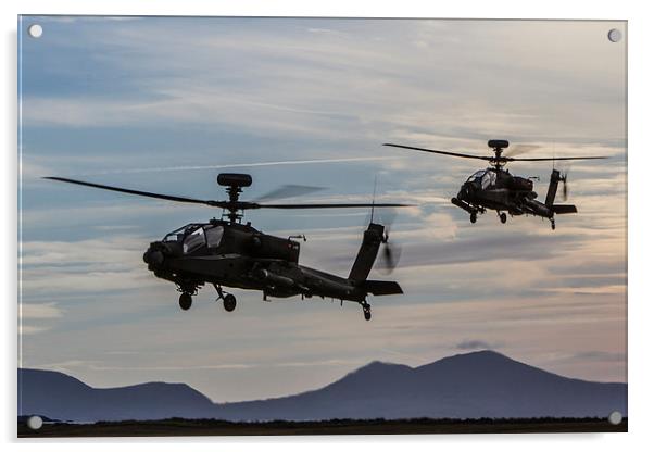  Apache hunter pair Acrylic by P H