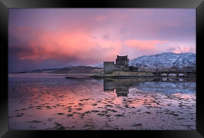 Eilean Donan Castle at sunrise Framed Print by Gail Johnson