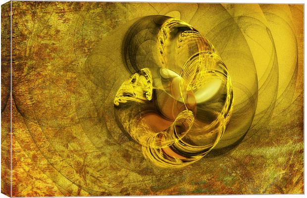 Golden Snake Canvas Print by Mary Lane