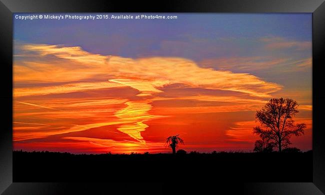 Shropshire Sunset Framed Print by rawshutterbug 