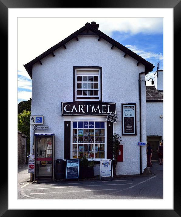Cartmel Village Shop. Framed Mounted Print by Paul Collis