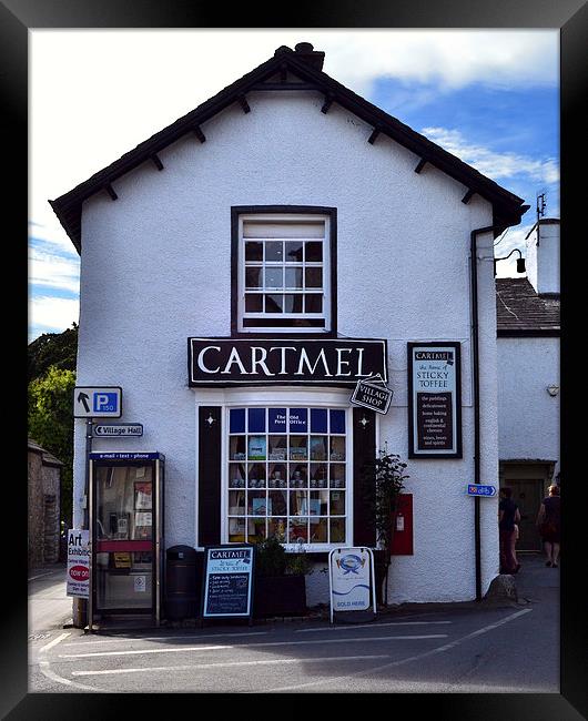 Cartmel Village Shop. Framed Print by Paul Collis