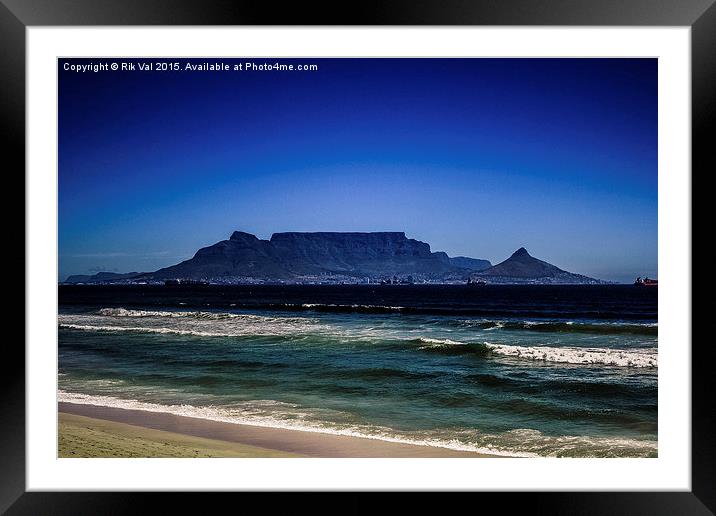 Table View - South Africa Framed Mounted Print by Rik Val