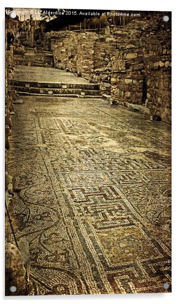  Mosaic Floor in Ephesus Acrylic by LIZ Alderdice