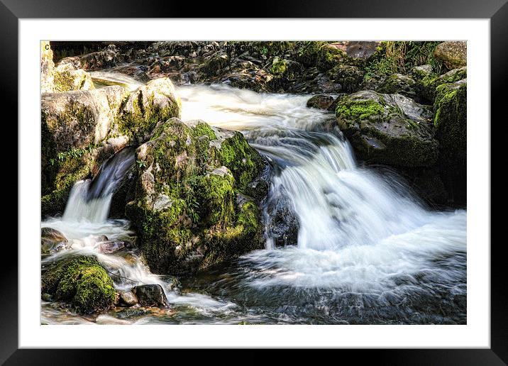  Aira Force waterfalls Framed Mounted Print by Matthew Bates