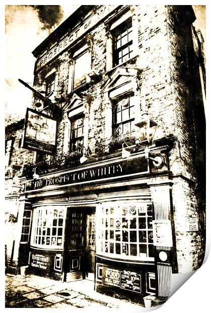 The Prospect Of Whitby Pub London Vintage Print by David Pyatt