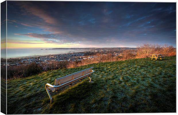  Swansea city south Wales Canvas Print by Leighton Collins