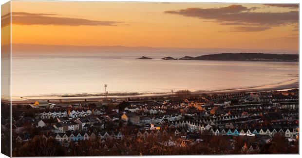 Swansea bay south Wales  Canvas Print by Leighton Collins