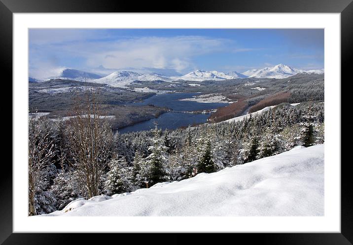 View from Glen Garry Framed Mounted Print by Gail Johnson